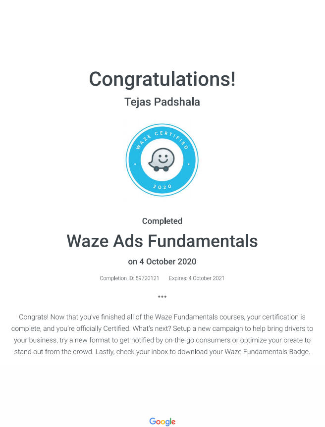 Waze ads Fundamentals